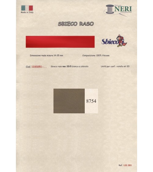 1220251-8754 SBIECO RASO VISCOSA mm25/5 100VI