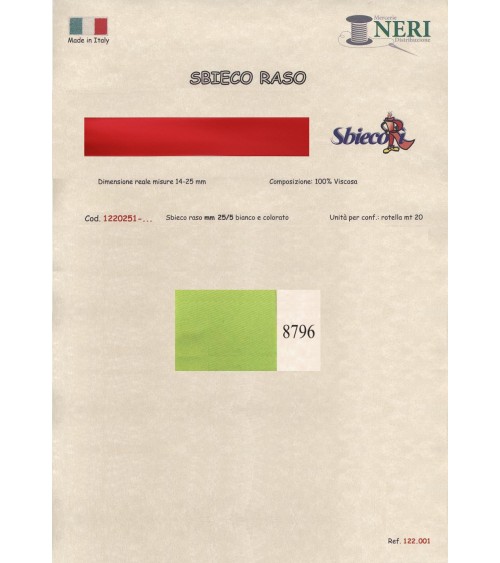 1220251-8796 SBIECO RASO VISCOSA mm25/5 100VI