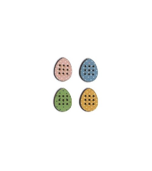 0884366 BOTTONE RICAMO UOVO x4pz