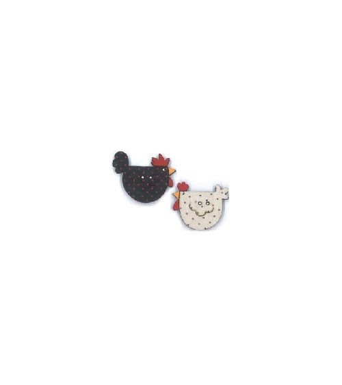 0884627 BOTTONE GALLINE x2pz
