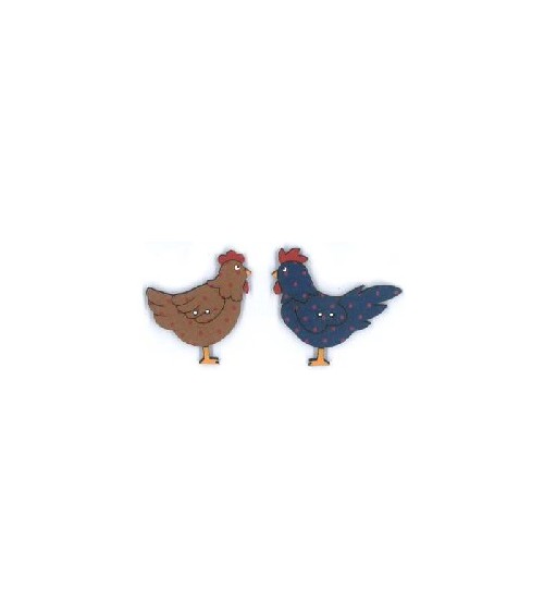 0884631 BOTTONE GALLINE x2pz