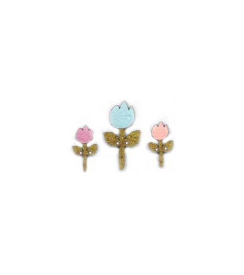 0884749 BOTTONE TULIPANO x3pz