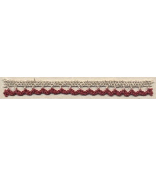 4009117-124 PIZZO M/LINO NAT/ROSSO