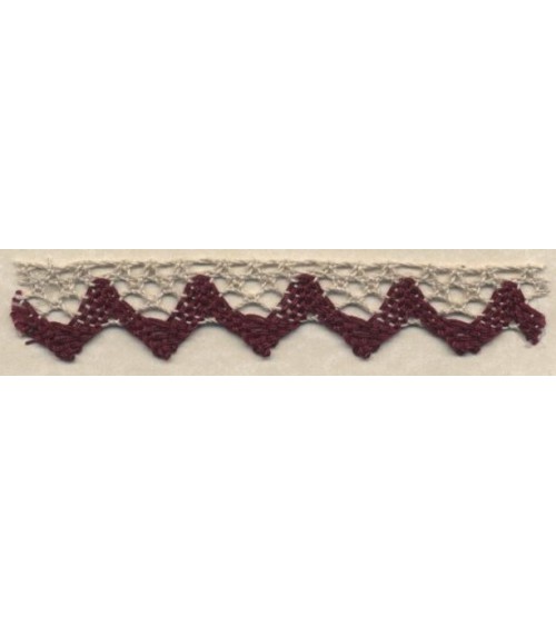 4009144-128 PIZZO M/LINO NAT/BORDEAU