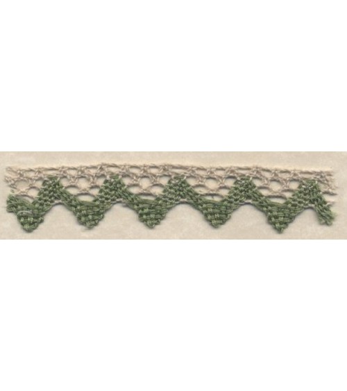 4009144-180 PIZZO M/LINO NAT/VERDE