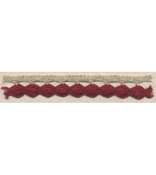 4009251-124 PIZZO M/LINO NAT/ROSSO