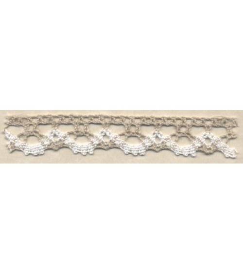 4009300-01 PIZZO M/LINO NAT/BIANCO