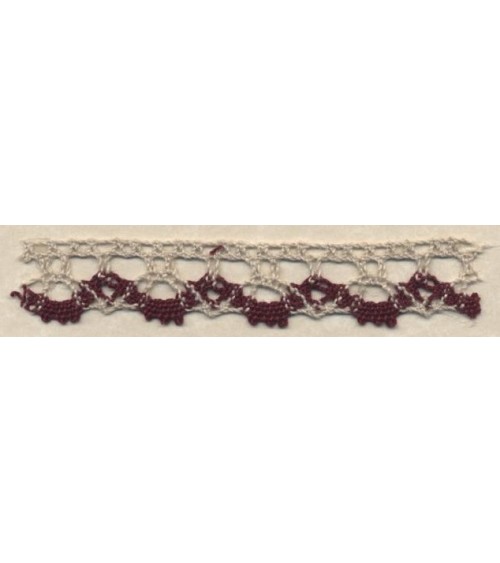 4009300-128 PIZZO M/LINO NAT/BORDEAU