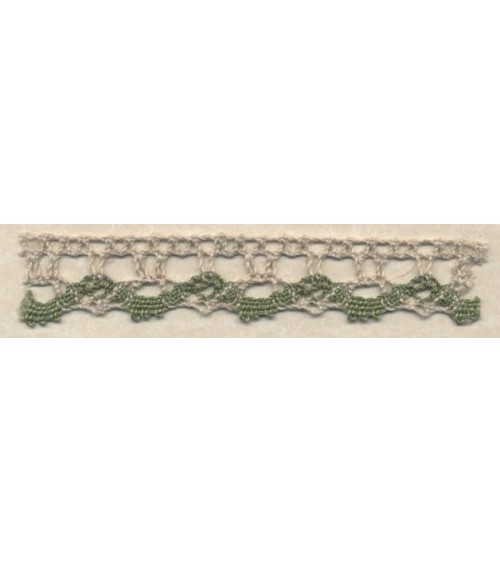 4009300-180 PIZZO M/LINO NAT/VERDE