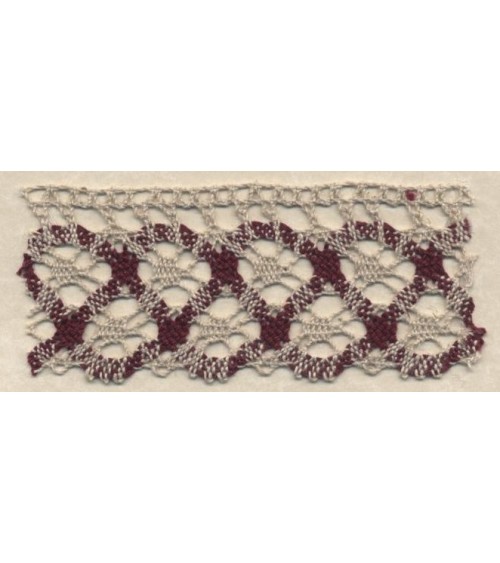4009312-128 PIZZO M/LINO NAT/BORDEAU