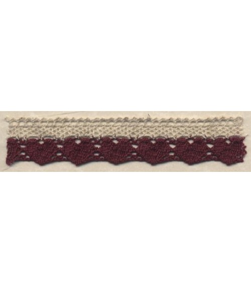 4009575-128 PIZZO M/LINO NAT/BORDEAU