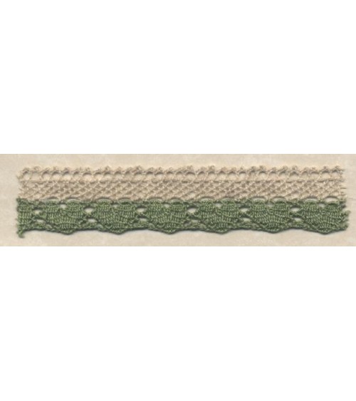 4009575-180 PIZZO M/LINO NAT/VERDE