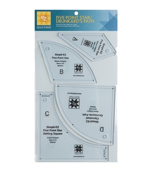 E054 FIVE POINT STAR / DRUNKARDS PATH**