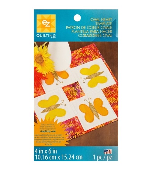 E082 OVAL HEART TEMPLATE**