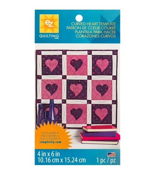 E083 CURVED HEART TEMPLATE**