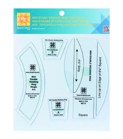 E153 MINI DOUBLE WEDDING RING TEMPLATE SET