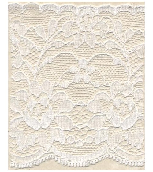 4051201-01 Pizzo Sintetico h.cm.8,5 B.co