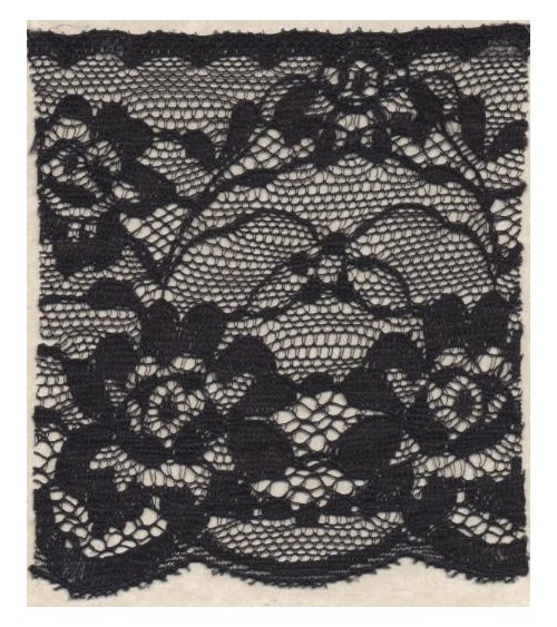 4051201-02 Pizzo Sintetico h.cm.8,5 Nero