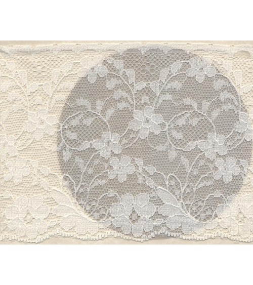 4051205-03 Pizzo Sintetico h.cm.12 Avorio**