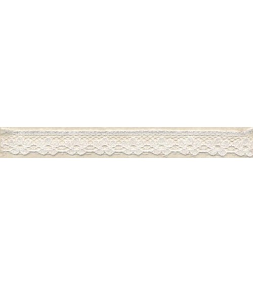 4051207-01 Pizzo sintetico h.cm.1,3 Bianco