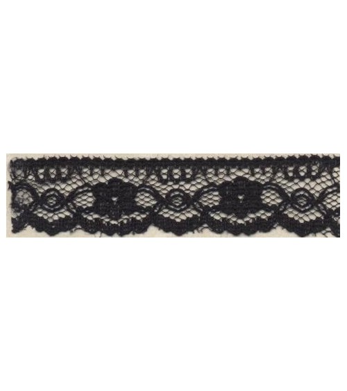 4051209-02 Pizzo sintetico h.cm.1,8 Nero
