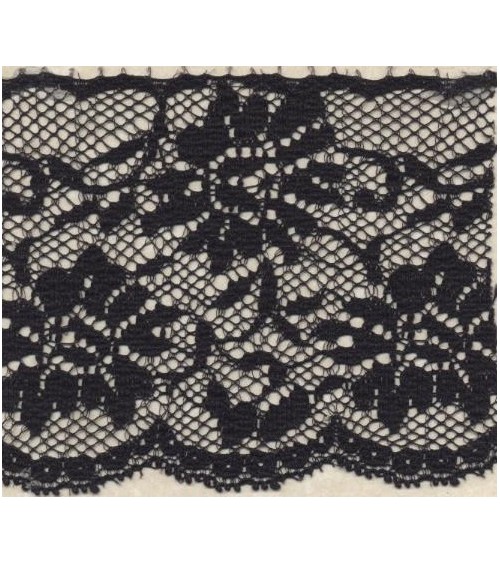 4051212-02 Pizzo sintetico h.cm.6,5 Nero