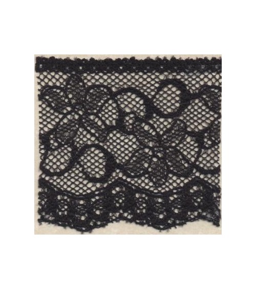 4051214-02 Pizzo sintetico h.cm.6 Nero