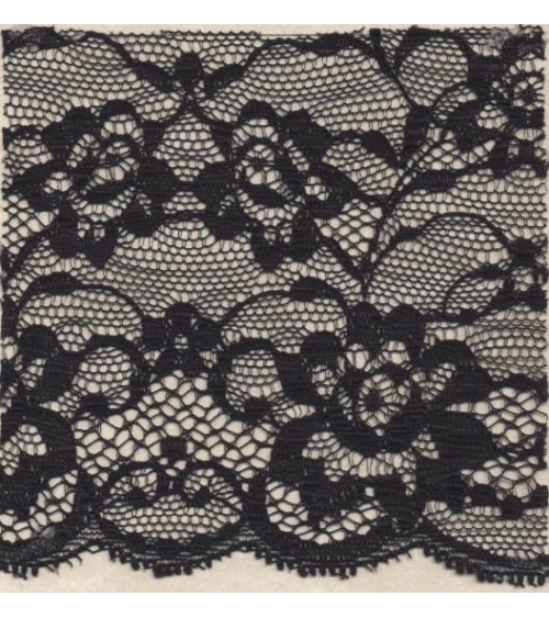 4051219-02 Pizzo sintetico h.cm.18 Nero