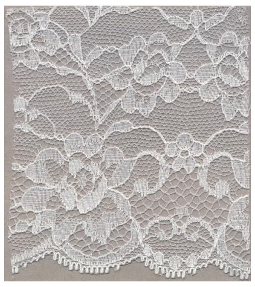 4051219-03 Pizzo sintetico h.cm.18 Avorio