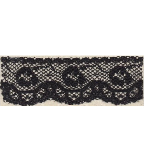 4051221-02 Pizzo sintetico h.cm.2,8 Nero