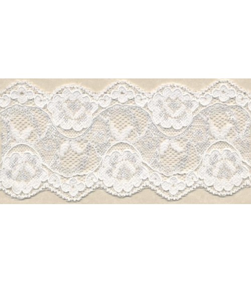 4051406-01 Pizzo Elasticizzato h.cm.6 B.co