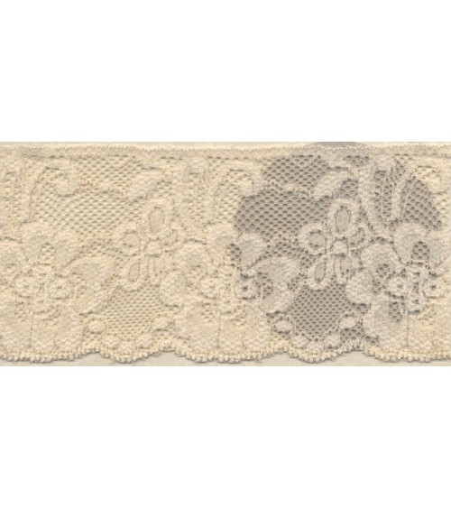 4051412-10 Pizzo Elasticizzato h.cm.7 Beige