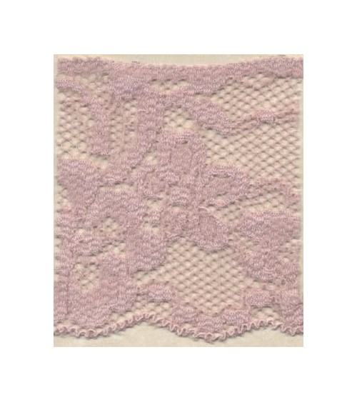 4051412-78 Pizzo Elasticizzato h.cm.7 Rosa Antico