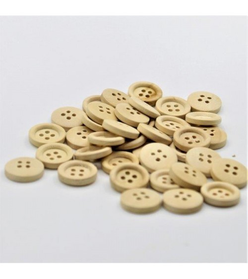 0883002 Bottoni 4F LEGNO lin24 mm15 (x100pz)