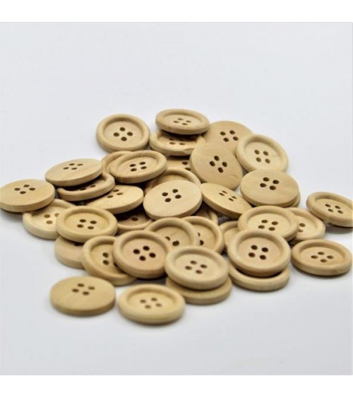 0883003 Bottoni 4F LEGNO lin32 mm20 (x100pz)