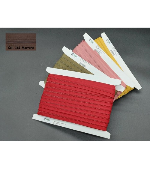 0001000-161 YKK Lampo SP3 cat.continua marrone