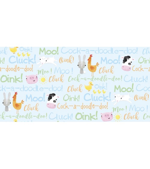 3132702-02 TESSUTO cm110 Playful F.Words 100CO