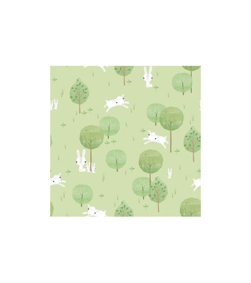 3132702-03 TESSUTO cm110 Playful F.Green 100CO