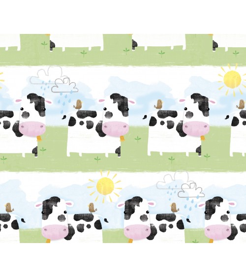 3132702-05 TESSUTO cm110 Playful F.Cows 100CO