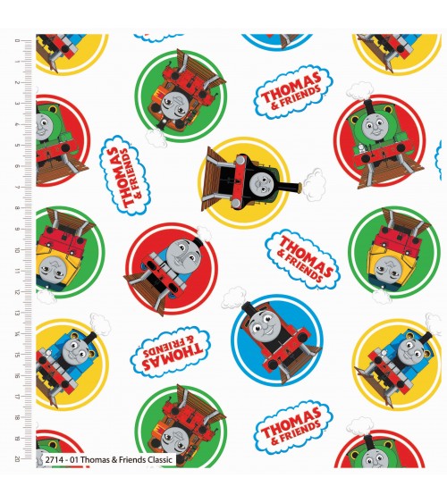 3132714-01 TESSUTO cm110 Thomas e Friend 100CO