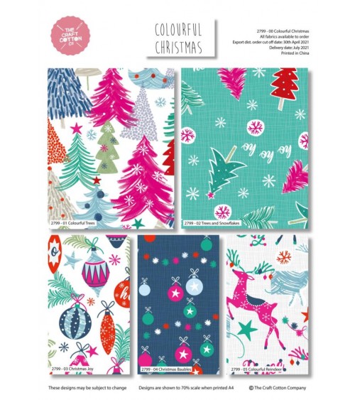 3162799-00 Tess.FQ 45x55 x5pz Colorful Xmas 100CO
