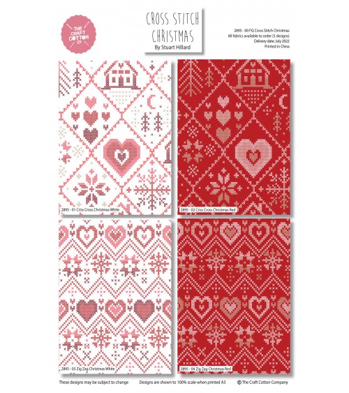 3162895-00 Tess.FQ 45x55 x5pz Stitch Xmas 100CO