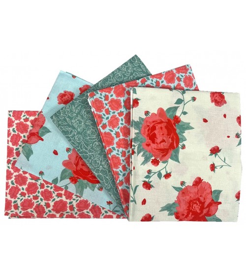 3163343-00 Tess.FQ 45x55 x5pz Vintage Flor. 100CO