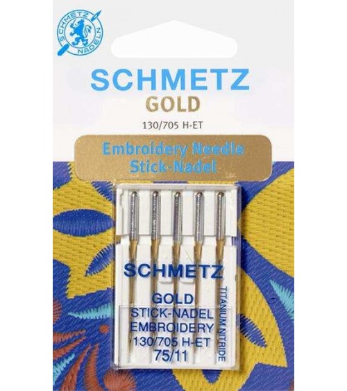 011410 AGHI M/C RICAMO ORO mis.75 x5pz