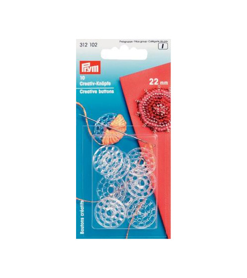 P312102 BOTTONI DA DECORARE mm22 x10pz**