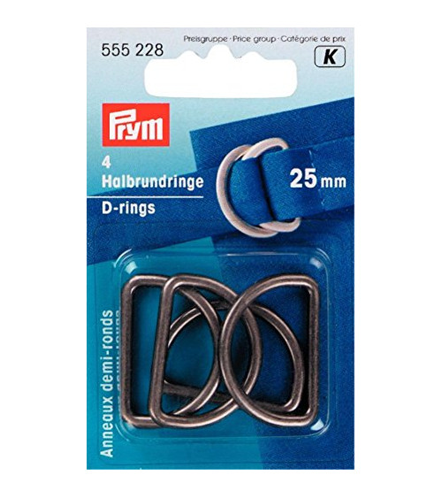 P555228 ANELLI ''D'' mm25 x4pz arg.ant.**