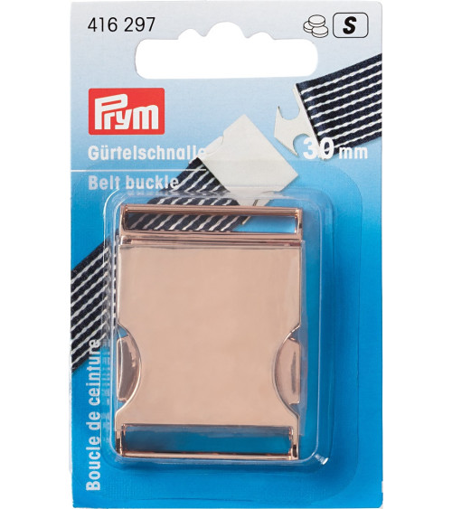 P416297 FIBBIA P.CINTURE 30mm oro rosato x1pz
