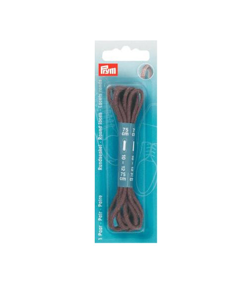 P974821 STRINGHE ROTONDE 3x75cm MARRONE**