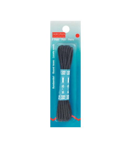 P974840 STRINGHE ROTONDE 3x120cm NERO**
