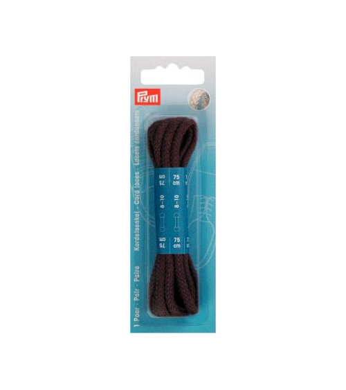 P974881 STRINGHE CORDONCINO 5x75cm MARRONE**